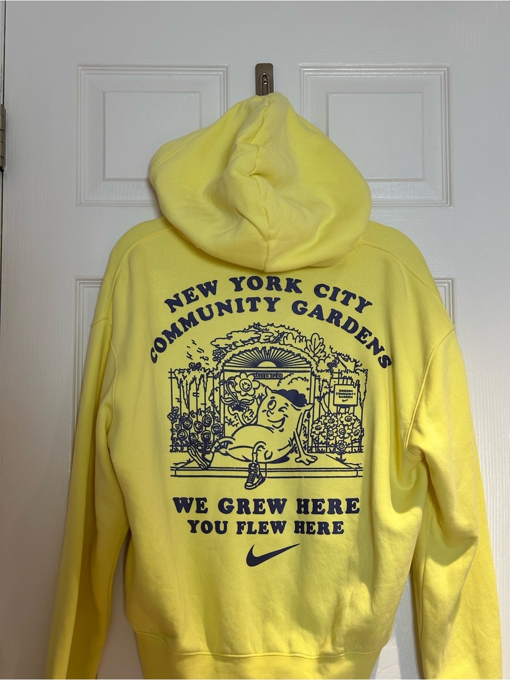 Nike Women's Pale Yellow Fleece Hoodie